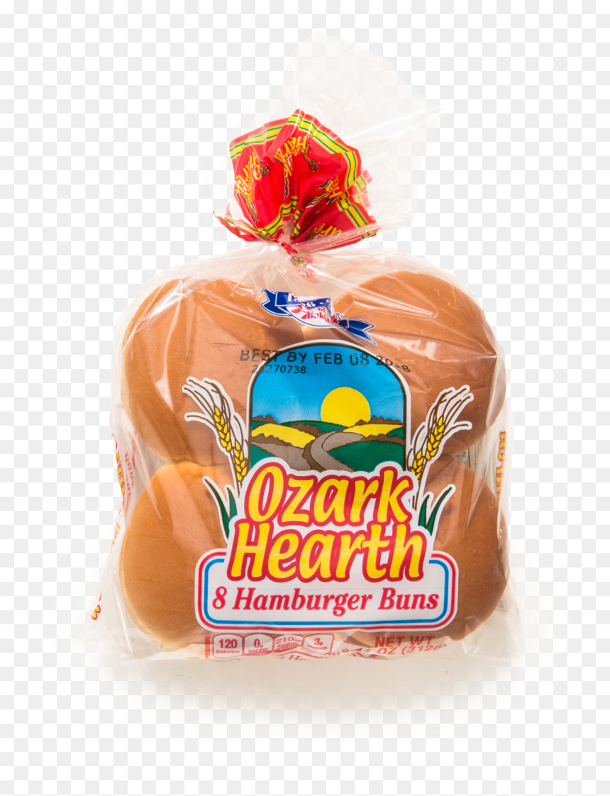 Ozark Hearth Hamburger Buns - Bun, HD Png Download - hamburger bun png