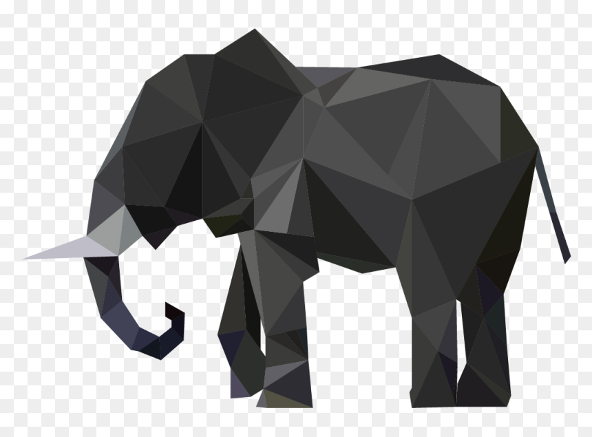 Elephant Origami Money Png, Transparent Png - white elephant png