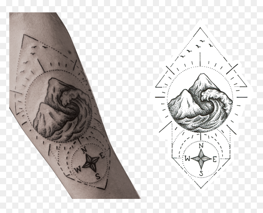Sketch, HD Png Download - spider web tattoo png
