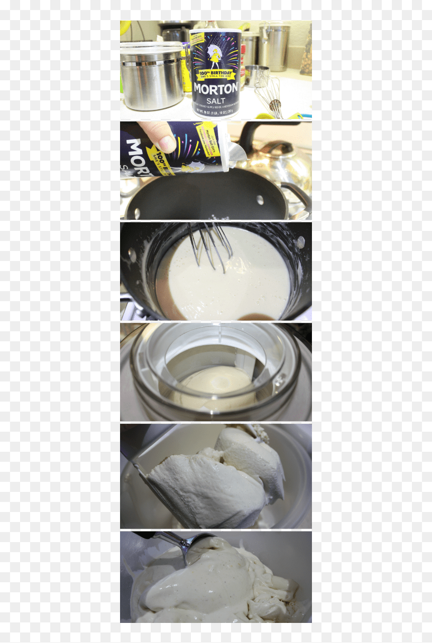 Home Made Vanilla Bean Ice Cream Recipe - Raw Milk, HD Png Download - morton salt png