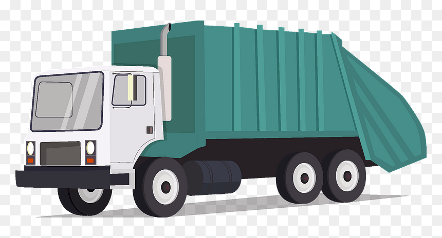 Garbage Truck Clipart, HD Png Download - garbage truck png