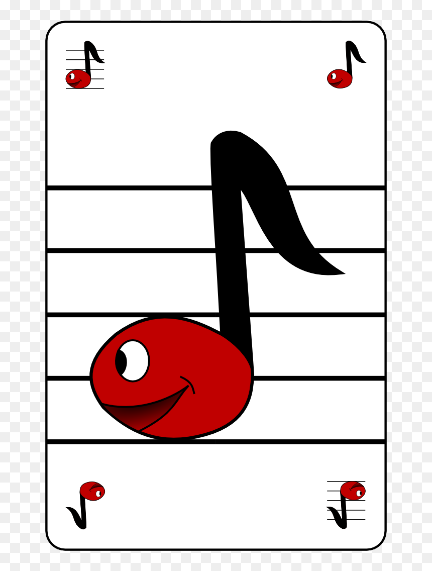 Zmr Noteman Card - Music Notes Game, HD Png Download - note card png