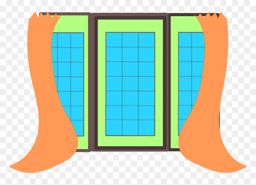Window, HD Png Download - window curtains png