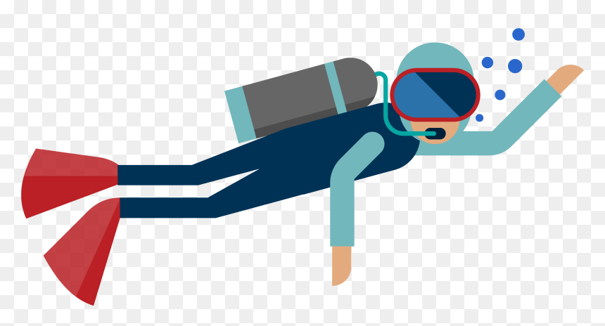 Custom Dive Log Diver, HD Png Download - diving board png