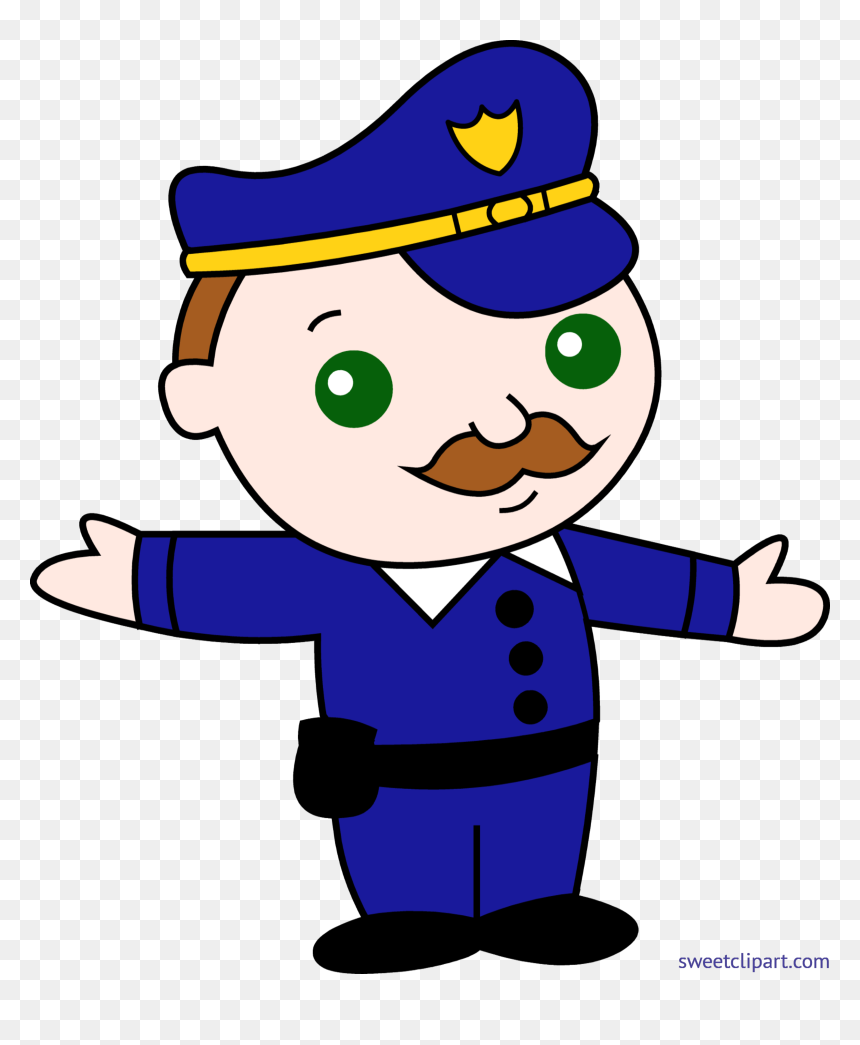 Transparent Police Man Png - Clip Art Of Policeman, Png Download - police man png
