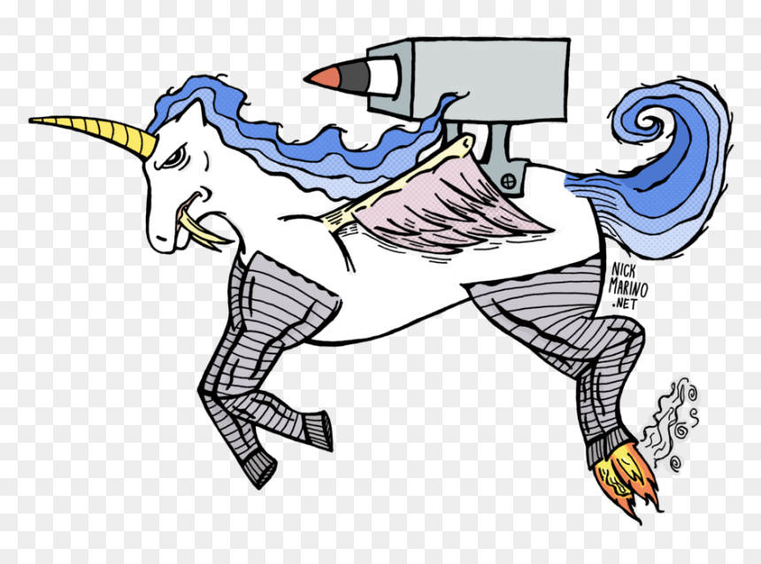Sabertooth Tiger Clipart - Saber Tooth Unicorn, HD Png Download - flying unicorn png