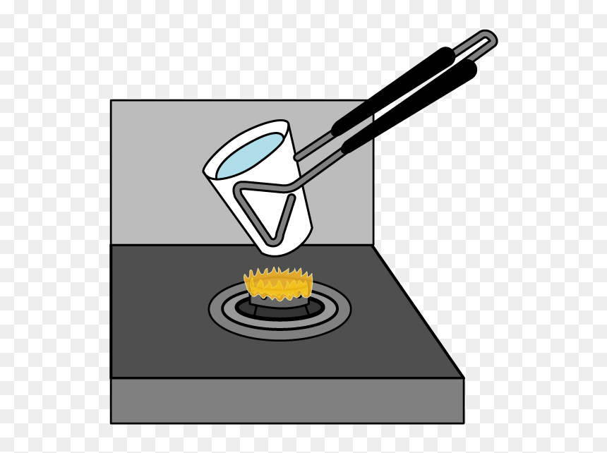 Using Tongs To Boil Water In A Paper Cup - Boil Water In Paper Cup, HD Png Download - water cup png
