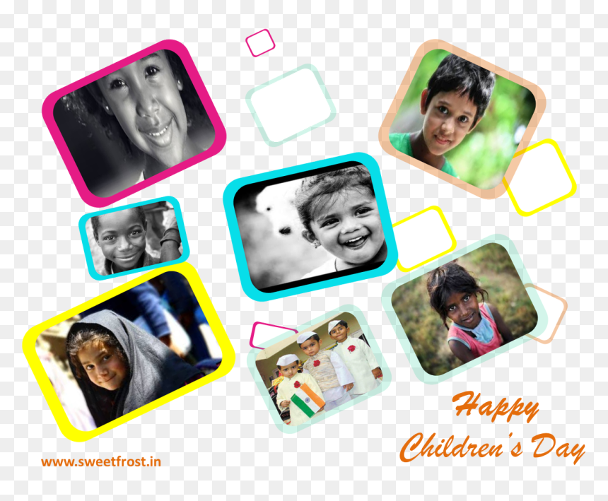Collage, HD Png Download - happy children png