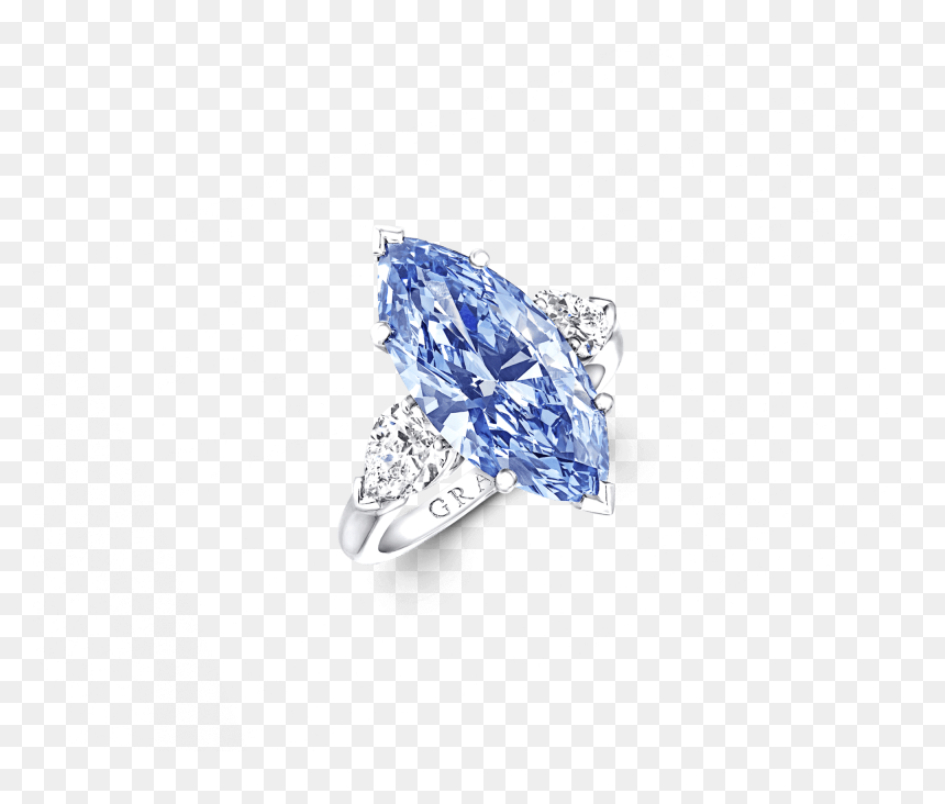 Engagement Ring, HD Png Download - blue diamonds png