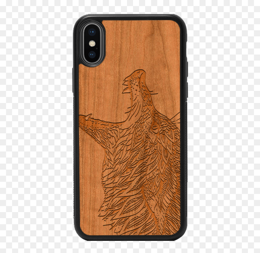 Angrywolfiphonex - Wooden Iphone Xr Cases Wolf, HD Png Download - angry wolf png