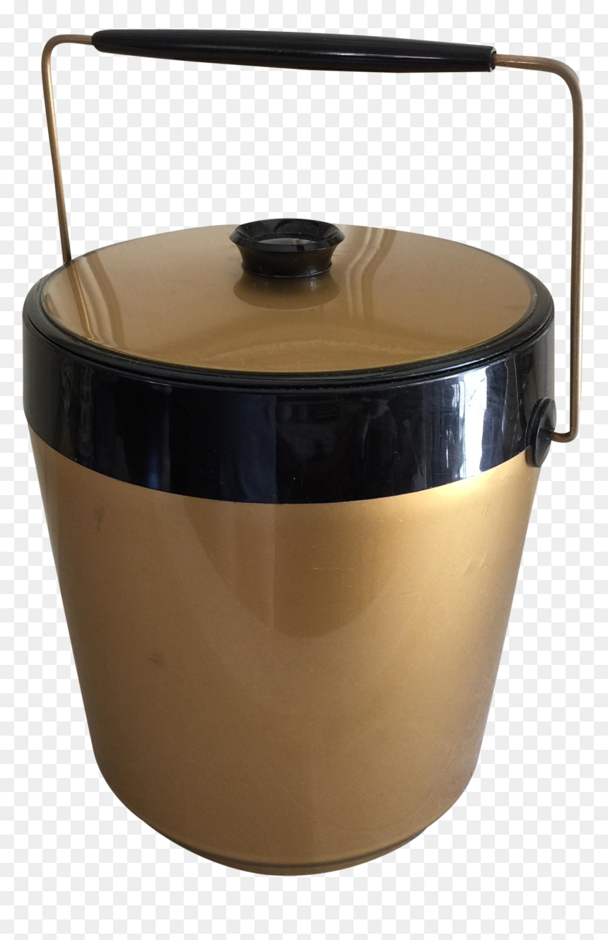 Midcentury Gold Thermal Ice Bucket - Home Appliance, HD Png Download - ice bucket png