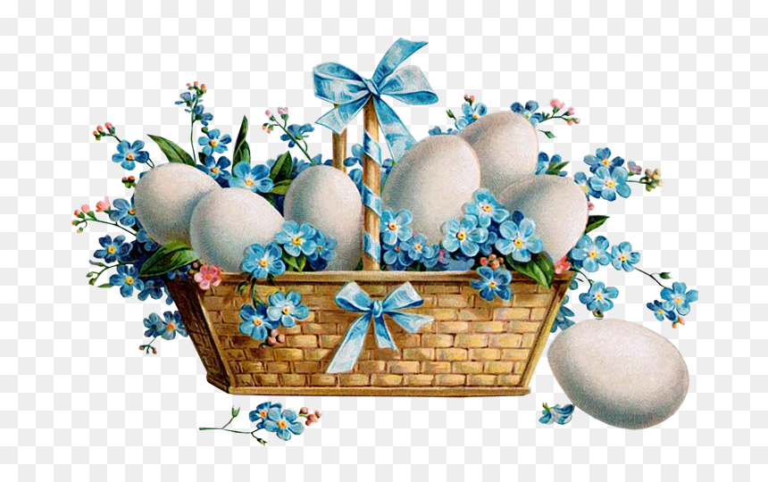 Easter Egg Basket - Kalo Pascha Happy Greek Easter, HD Png Download - easter egg basket png