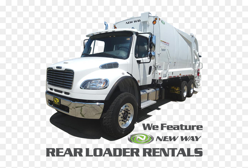 Rear Load Garbage Truck Rentals - New Way, HD Png Download - garbage truck png