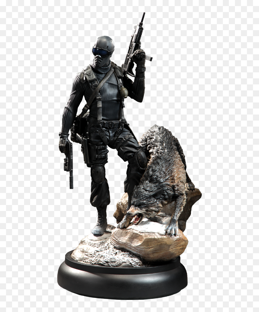 Joe Polystone Statue Snake Eyes And Timber - Snake Eyes Timber Sideshow, HD Png Download - snake eyes png