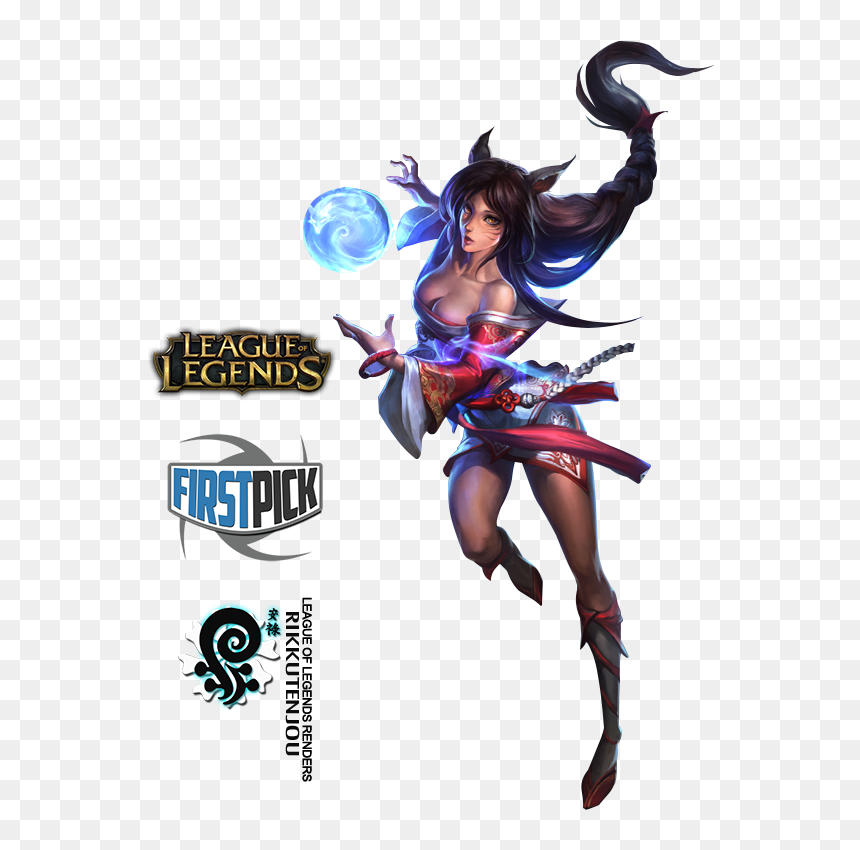 League Of Legends, Wonder Woman, League Legends - Ahri League Of Legends, HD Png Download - league of legends ahri png