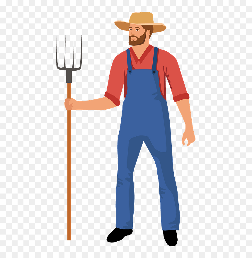 Farmer Clipart, HD Png Download - farmer hat png
