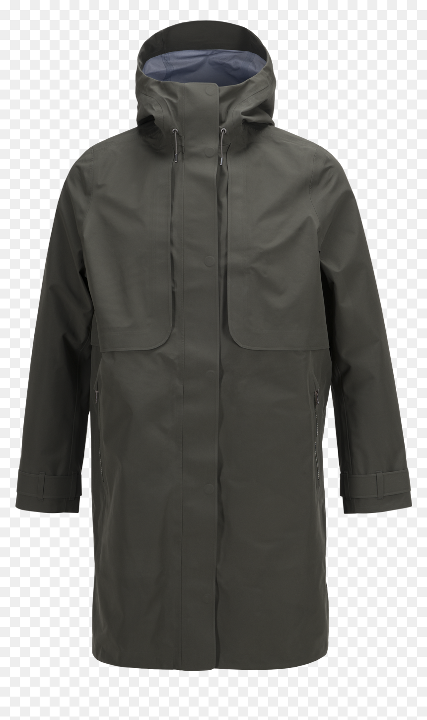 Women"s Mist Coat Black Olive - Hoodie, HD Png Download - black mist png