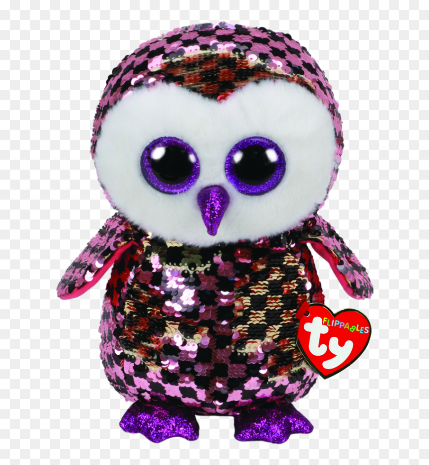 Ty Flippables Owl, HD Png Download - pink owl png