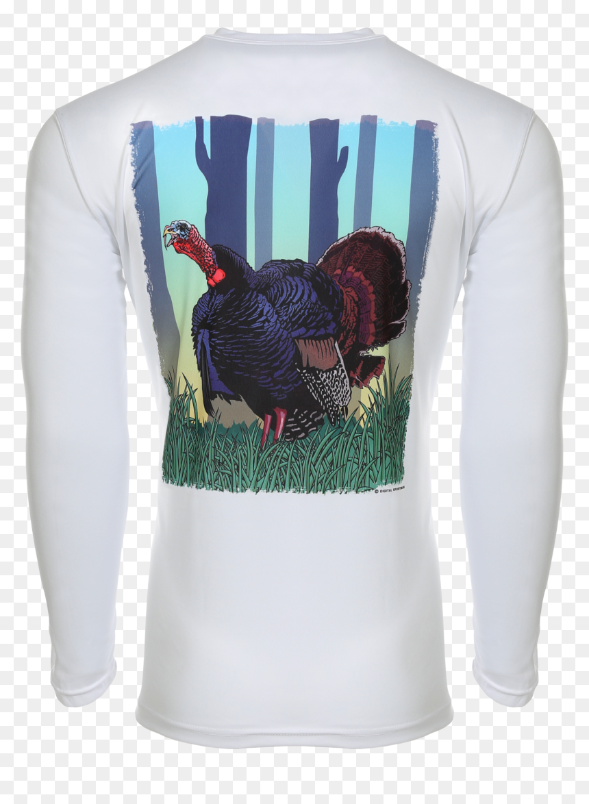 Long-sleeved T-shirt, HD Png Download - wild turkey png