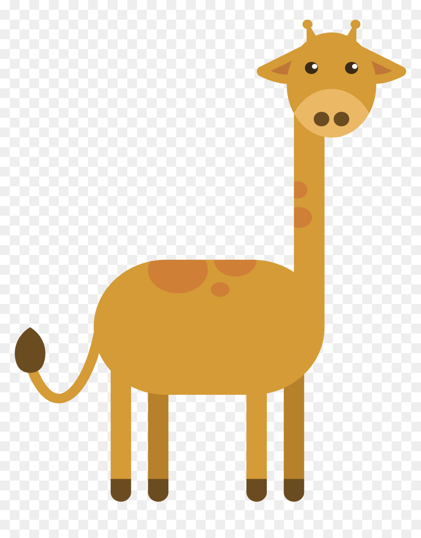 Vector Giraffe Couple - Giraffe, HD Png Download - giraffe cartoon png