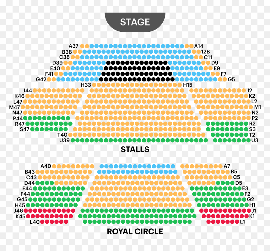 Prince Of Wales Theatre Seating Map - Prince Of Wales Theatre Seating Plan, HD Png Download - book of mormon png