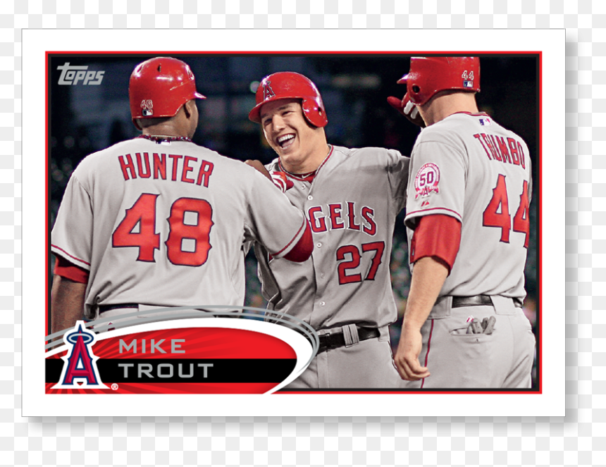 Mike Trout 2017 Topps Baseball Series 1 Rediscover - 2012 Topps Mike Trout, HD Png Download - mike trout png