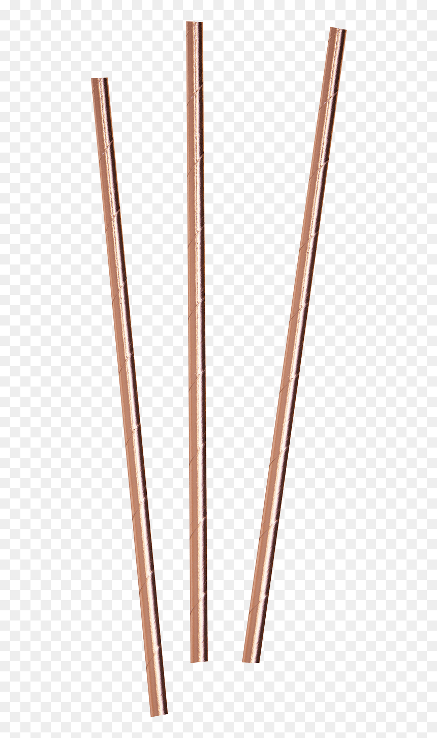 Rose Gold Straws - Καλαμακια Ροζ Χρυσο, HD Png Download - drinking straw png