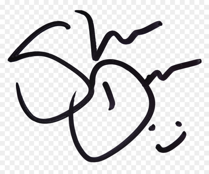Sign, Signature, And Smile Image - Line Art, HD Png Download - shane dawson png