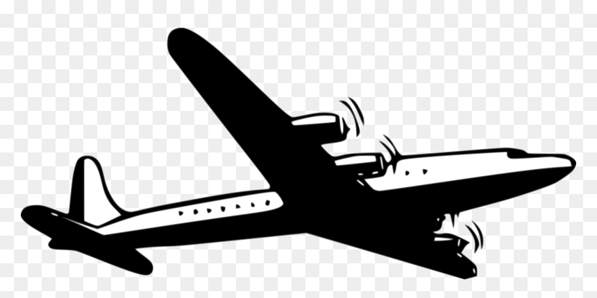Propellor Airliner Clip Arts - Clip Art Avion, HD Png Download - airliner png