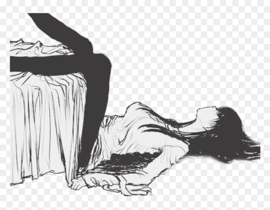 Anime Girl On The Ground, HD Png Download - anime girl sitting png