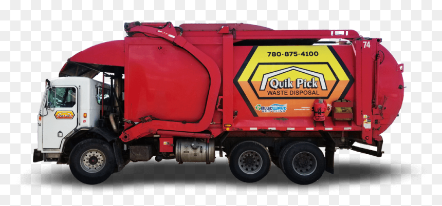 Trailer Truck, HD Png Download - garbage truck png