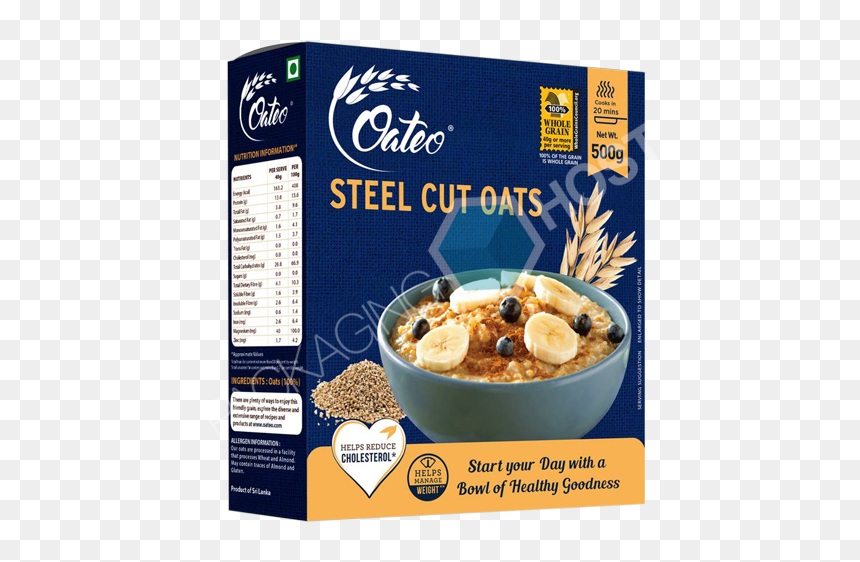 419 - Steel Cut Oats, HD Png Download - bowl of cheerios png