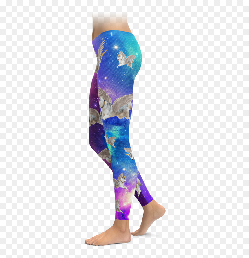 All About That Base Cheer Legging, HD Png Download - flying unicorn png