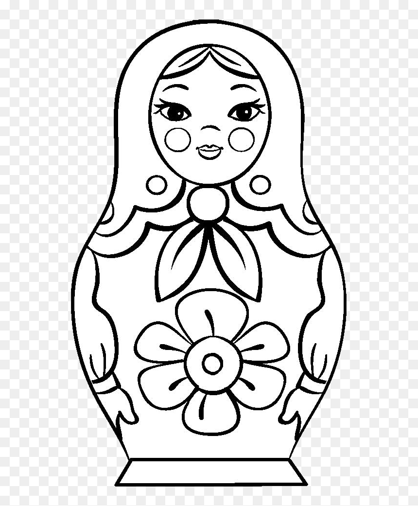 Matryoshka Doll Png Images Download - Матрешка Раскраска, Transparent Png - barack obama face png