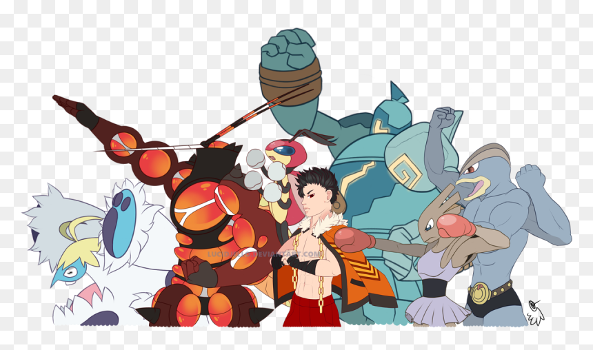 Machamp And Buzzwole, HD Png Download - hitmonchan png