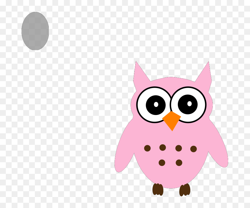Cartoon, HD Png Download - pink owl png