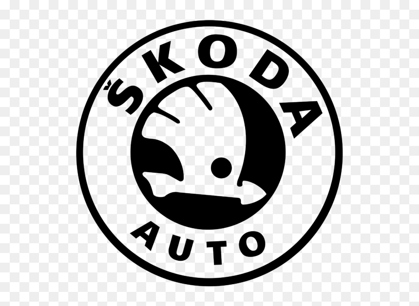 Skoda Logo Black And White, HD Png Download - black widow symbol png