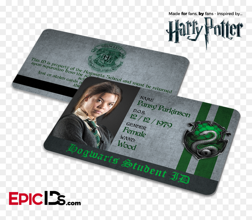Wand Transparent Pansy Parkinsons - Hogwarts Student Id Card, HD Png Download - pansy png