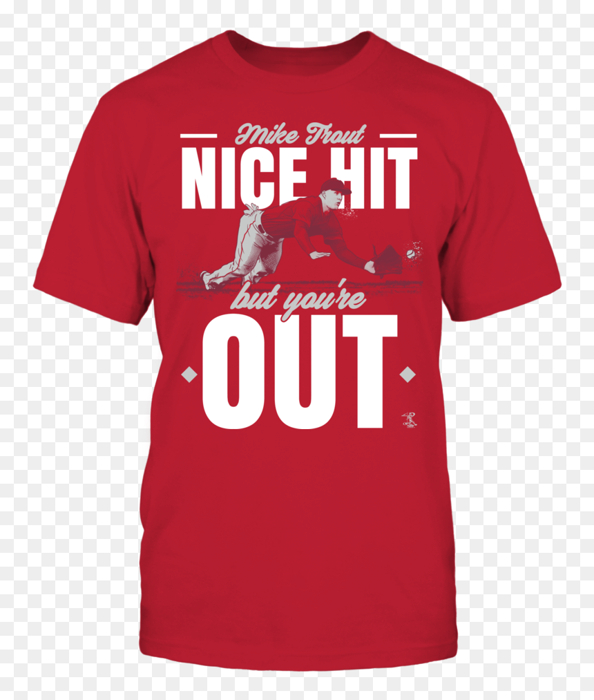 Nice Hit You"re Out Front Picture - Cmu Robotics T Shirt, HD Png Download - mike trout png