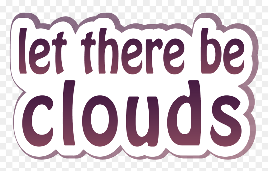 Let There Be Clouds - Illustration, HD Png Download - purple clouds png