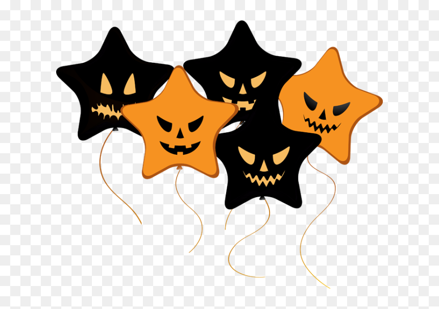 Halloween Balloons Clipart - Halloween Balloons Clipart Transparent Background, HD Png Download - orange balloons png