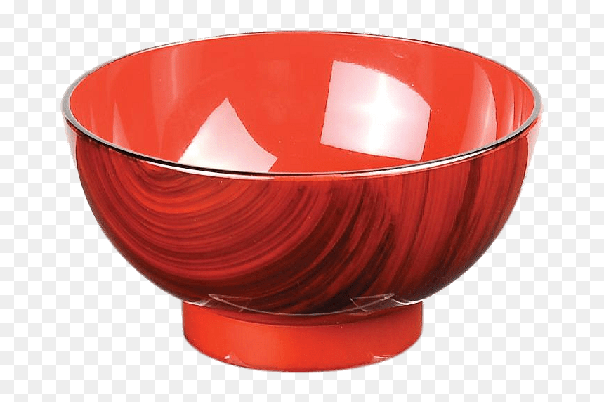 Red Lacquerware Bowl - Bowl, HD Png Download - mixing bowl png