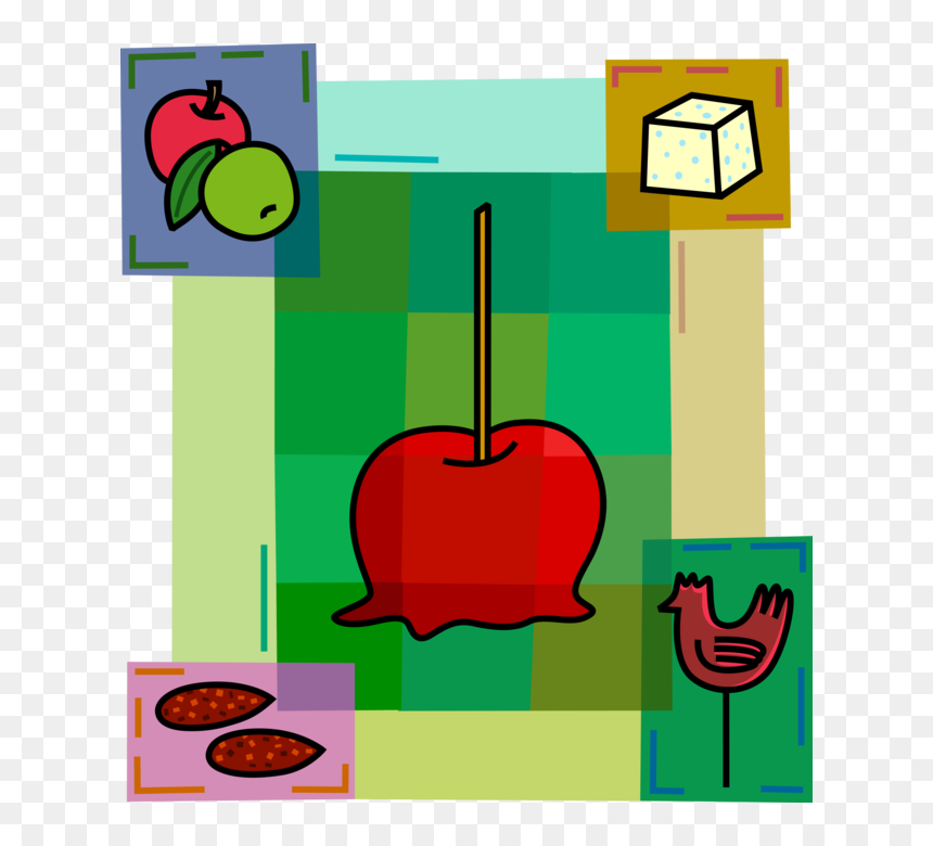 Vector Illustration Of Candy Apple Covered In Hard - Mcintosh, HD Png Download - candy apple png