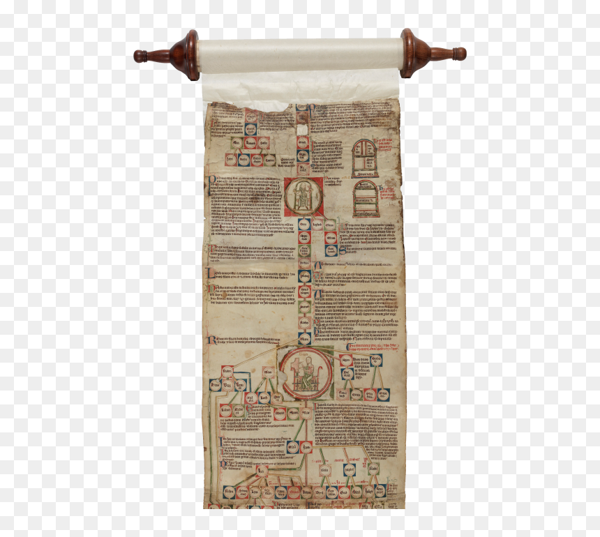 Petrus Pictaviensis [peter Of Poitiers], Compendium - Compendium Historiae In Genealogia Christi, HD Png Download - parchment scroll png