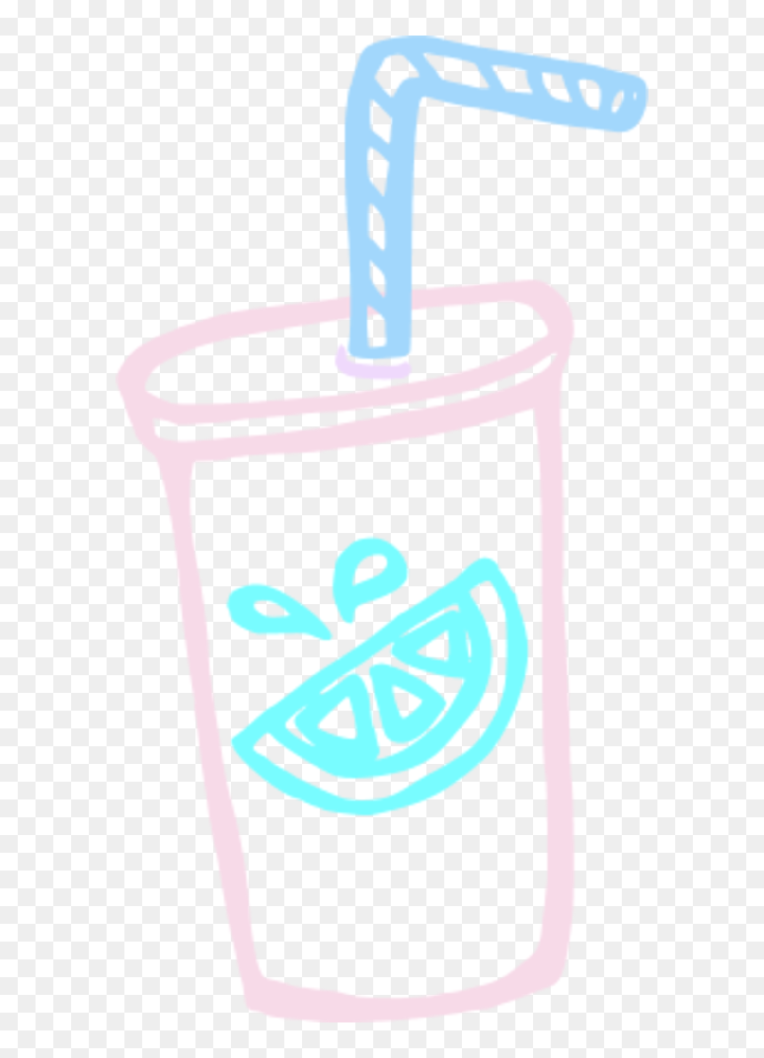 Lemonade Juice Cup Straw Drink Juice - Drinking Straw In A Cup Clipart, HD Png Download - lemonade clipart png