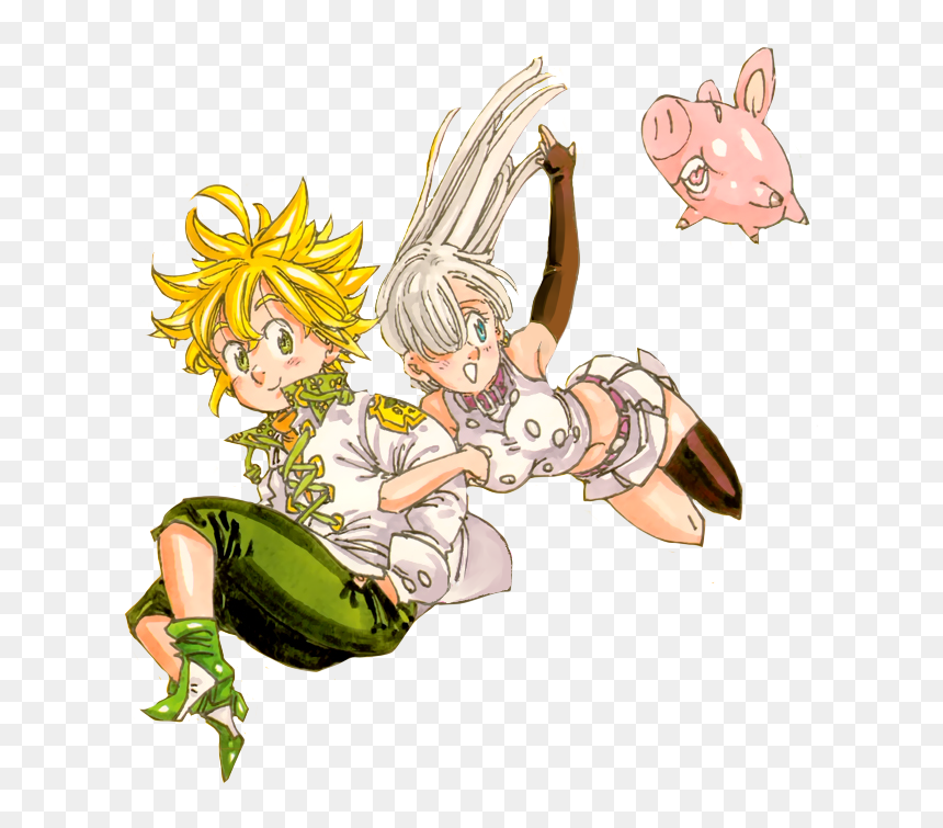 Meliodas And Elizabeth Png, Transparent Png - meliodas png