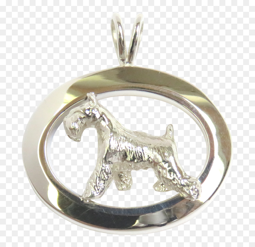 14k Gold Or Sterling Silver Miniature Schnauzer In - Pendant, HD Png Download - schnauzer png