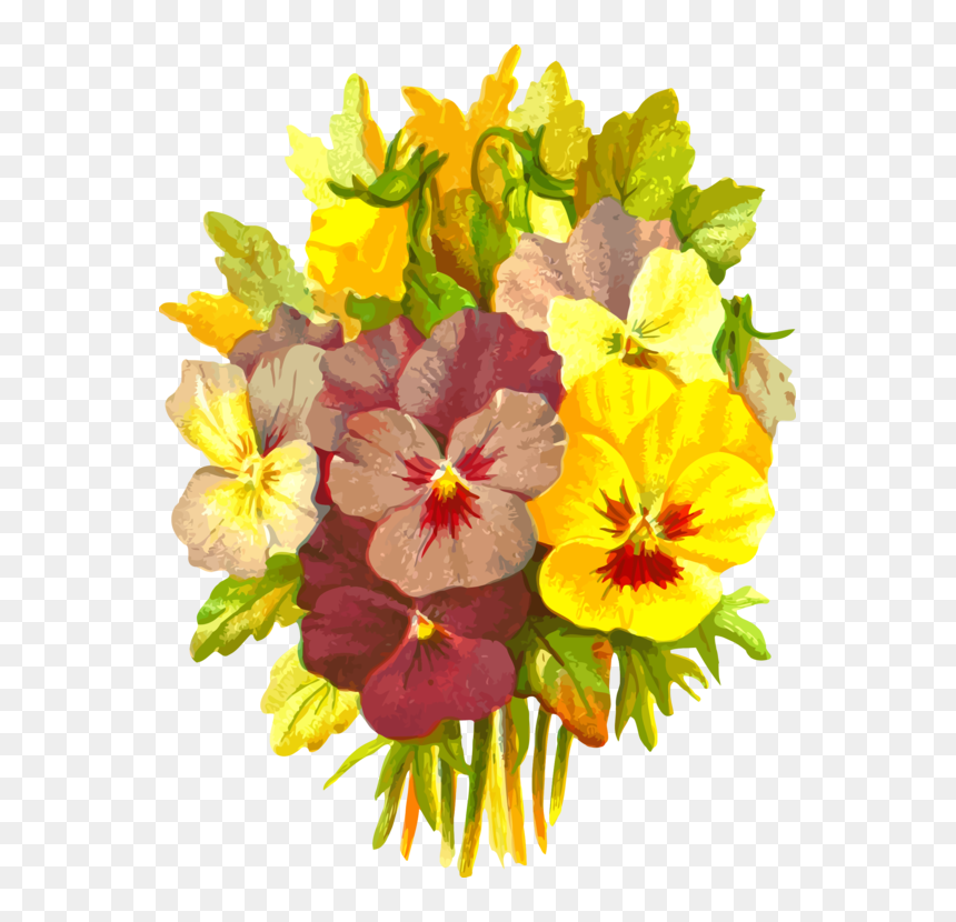 Floral Poetry And The Language Of Flowers 1877, HD Png Download - pansy png