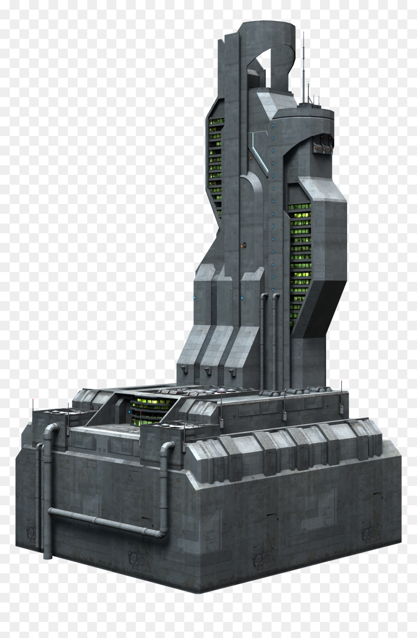 Science Fiction Png Pic - Sci Fi Buildings Png, Transparent Png - scifi png