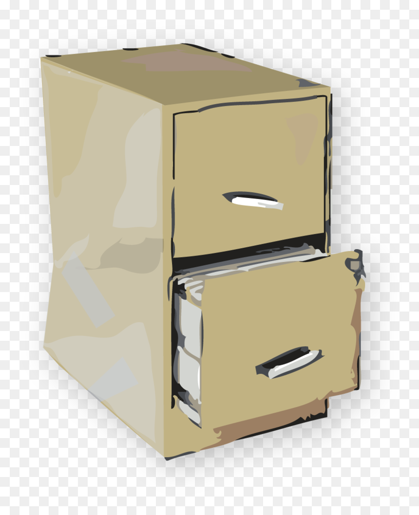 Metal Filecabinet Tan Z 500 - Drawer, HD Png Download - cardboard sign png
